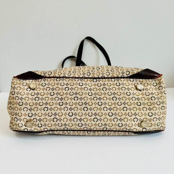 AUTHENTIC CELINE MONOGRAM TOTE BAG VINTAGE CE00/22 MADE IN ITALY - Picture 10 of 16